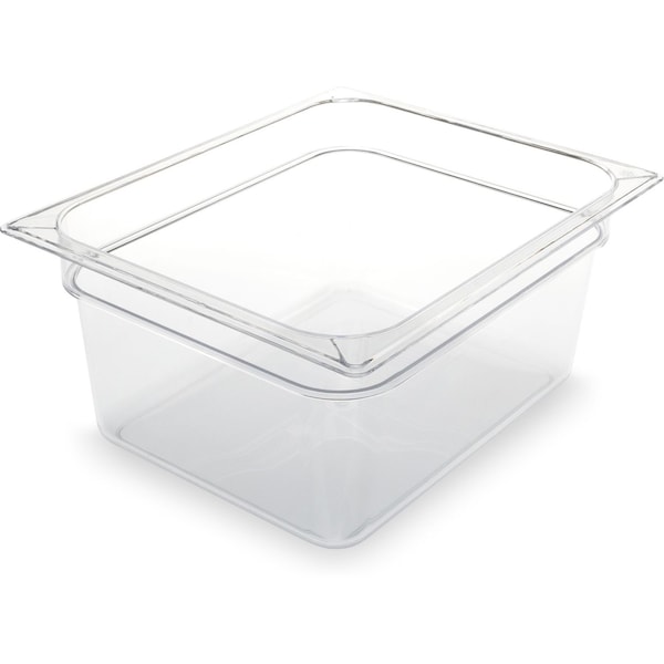 Carlisle Foodservice StorPlus Polycarbonate Food Pan, 8.7 qt, 10.38 x 12.75 x 6, Clear, Plastic 10222B07 - main